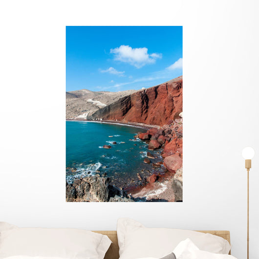 Red Beach Wall Decal