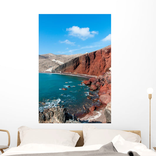 Red Beach Wall Decal
