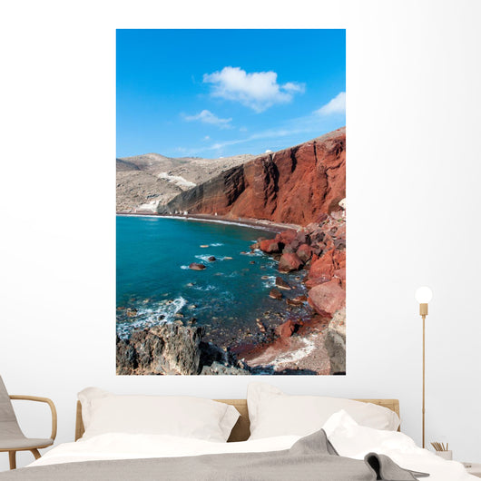 Red Beach Wall Decal