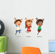 Children Jumping Wall Stickers Wall Decal