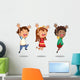 Children Jumping Wall Stickers Wall Decal