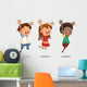 Children Jumping Wall Stickers Wall Decal