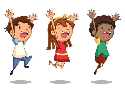 Children Jumping Wall Stickers Wall Decal