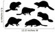 Beaver Silhouettes Wall Stickers Wall Decal