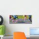Sportler Beim Wettlauf Wall Decal