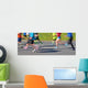 Sportler Beim Wettlauf Wall Decal