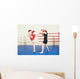Muai Thai Fighting Women Wall Decal