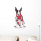 Miniatur Bullterrier Mit Rotem Wall Decal