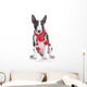 Miniatur Bullterrier Mit Rotem Wall Decal