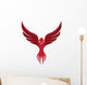 Flying Red Phoenix Wall Decal
