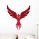 Flying Red Phoenix Wall Decal
