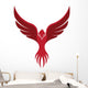Flying Red Phoenix Wall Decal