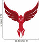 Flying Red Phoenix Wall Decal