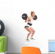 Fitness Girl Liftings Weights Wall Decal