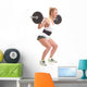 Fitness Girl Liftings Weights Wall Decal