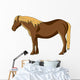 Brown Horse White Animal Wall Decal