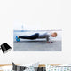 Young athlete is doing push ups Wall Mural