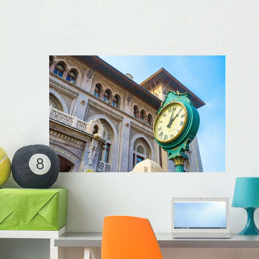 Bank's Clock Wall Decal