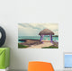Relaxing on remote Tropical Paradise beach in Dominican Republic Wall Mural