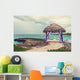 Relaxing on remote Tropical Paradise beach in Dominican Republic Wall Mural