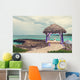 Relaxing on remote Tropical Paradise beach in Dominican Republic Wall Mural