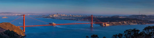 Golden Gate Bridge and Wall Decal Panoramic Wall Decal
