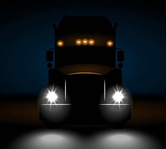 Realistic Truck Front Night Wall Decal