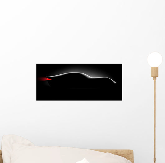 Realistic Sport Car Coupe Wall Decal