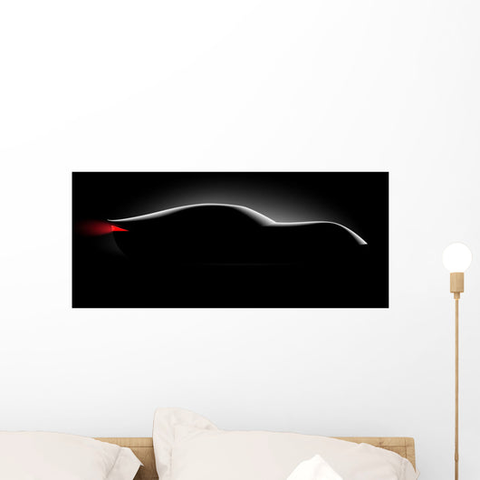 Realistic Sport Car Coupe Wall Decal