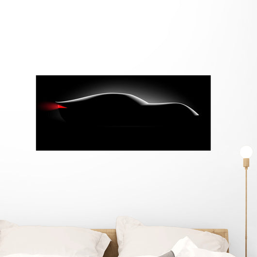 Realistic Sport Car Coupe Wall Decal