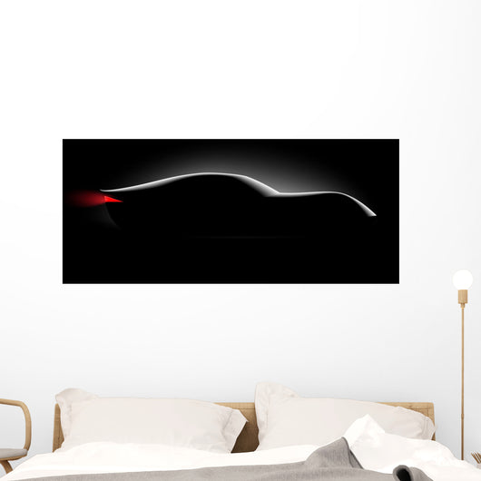 Realistic Sport Car Coupe Wall Decal