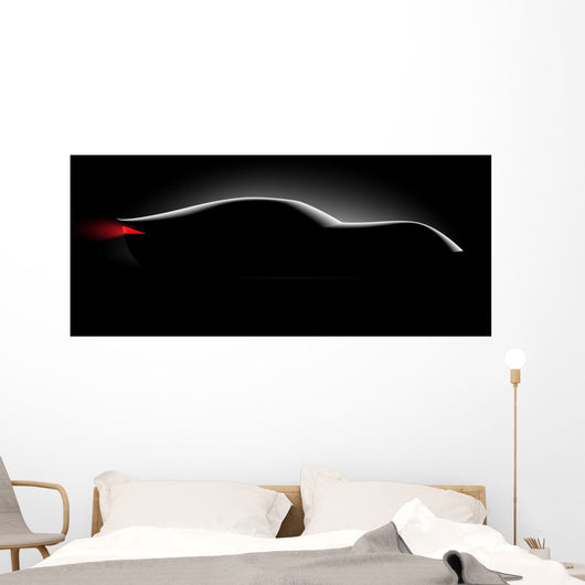 Realistic Sport Car Coupe Wall Decal