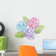 Multi-colored Hydrangea Flowers Wall Decal