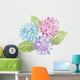 Multi-colored Hydrangea Flowers Wall Decal