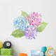 Multi-colored Hydrangea Flowers Wall Decal