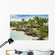 Relaxing on remote Tropical Paradise beach in Dominican Republic Wall Mural
