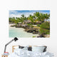 Relaxing on remote Tropical Paradise beach in Dominican Republic Wall Mural