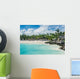 Relaxing on remote Tropical Paradise beach in Dominican Republic Wall Mural