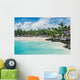 Relaxing on remote Tropical Paradise beach in Dominican Republic Wall Mural