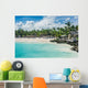 Relaxing on remote Tropical Paradise beach in Dominican Republic Wall Mural