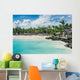 Relaxing on remote Tropical Paradise beach in Dominican Republic Wall Mural