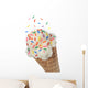 Vanilla Ice Cream Cone Wall Decal
