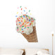 Vanilla Ice Cream Cone Wall Decal