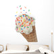 Vanilla Ice Cream Cone Wall Decal