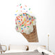Vanilla Ice Cream Cone Wall Decal