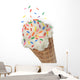 Vanilla Ice Cream Cone Wall Decal