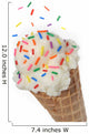 Vanilla Ice Cream Cone Wall Decal