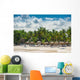 Relaxing on remote Tropical Paradise beach in Dominican Republic Wall Mural