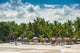 Relaxing on remote Tropical Paradise beach in Dominican Republic Wall Mural