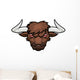 Bull S Head Wall Decal